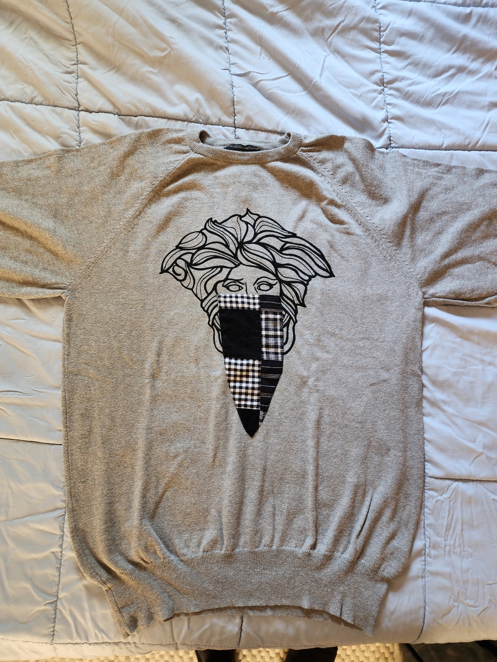 Crooks & Castles - Men's Heather Gray Graphic Crewneck Sweater